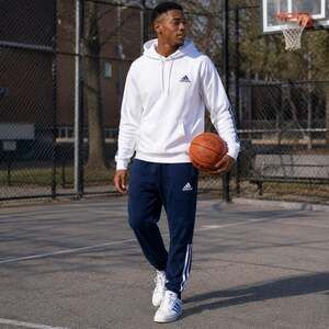 Adidas Youth Navy Blue 3-Stripes Jogger Sweatpants